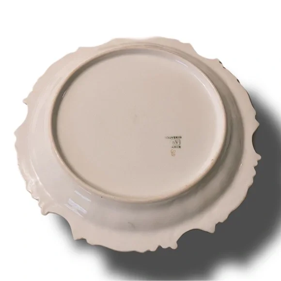 Antique porcelain Souvenir plate, made in France.